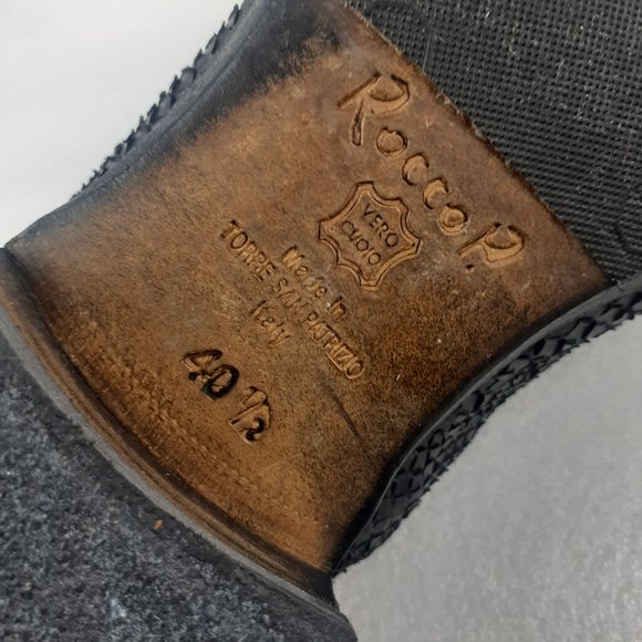 Rocco P. HANDMADE Italian Snakeskin Leather Oxford men40.5/7.5us/6.5uk=Wmns8.5us - Picture 3 of 5